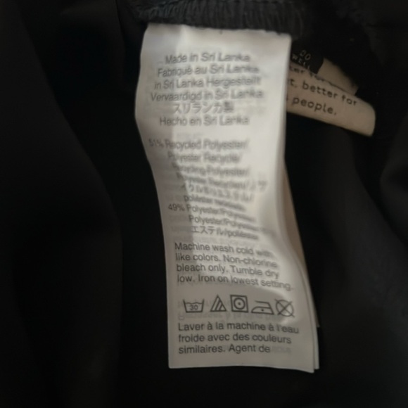 Madewell Size S Black Paper Bag Waist WideLeg Pants Attached Belt - Picture 7 of 7